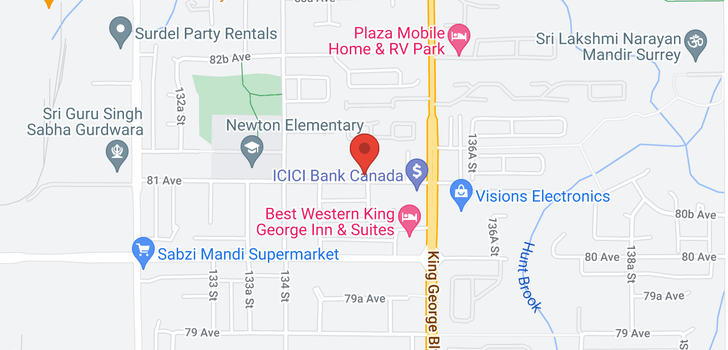 map of 13 13507 81 AVENUE